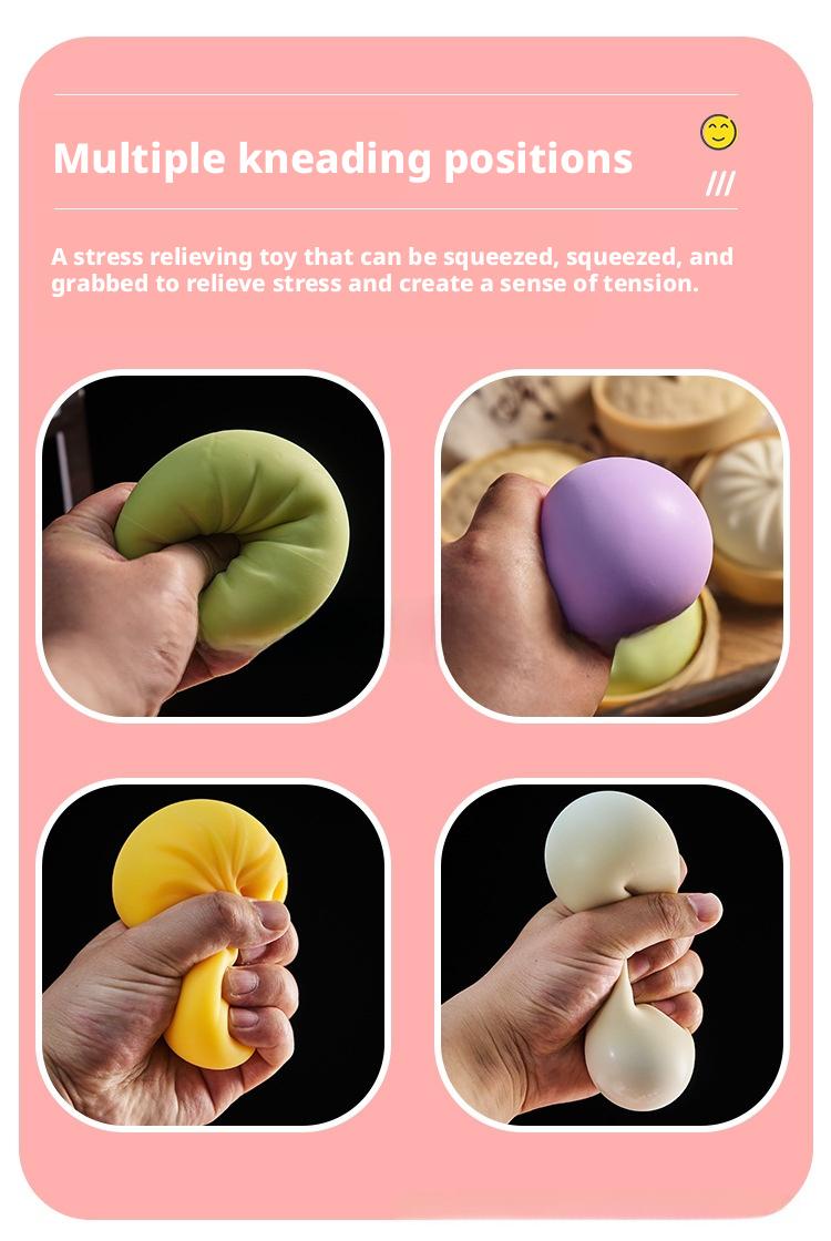 4-Pack, 2-Pack, Galaxy Dumpling Toy Squishy - Mystery Bun Fidget Toy, Soft TPR Material, 3.35" x 2.17", Stress Relief, Random Style per Pack Sleep Aid and Stress Relief super rare glitter