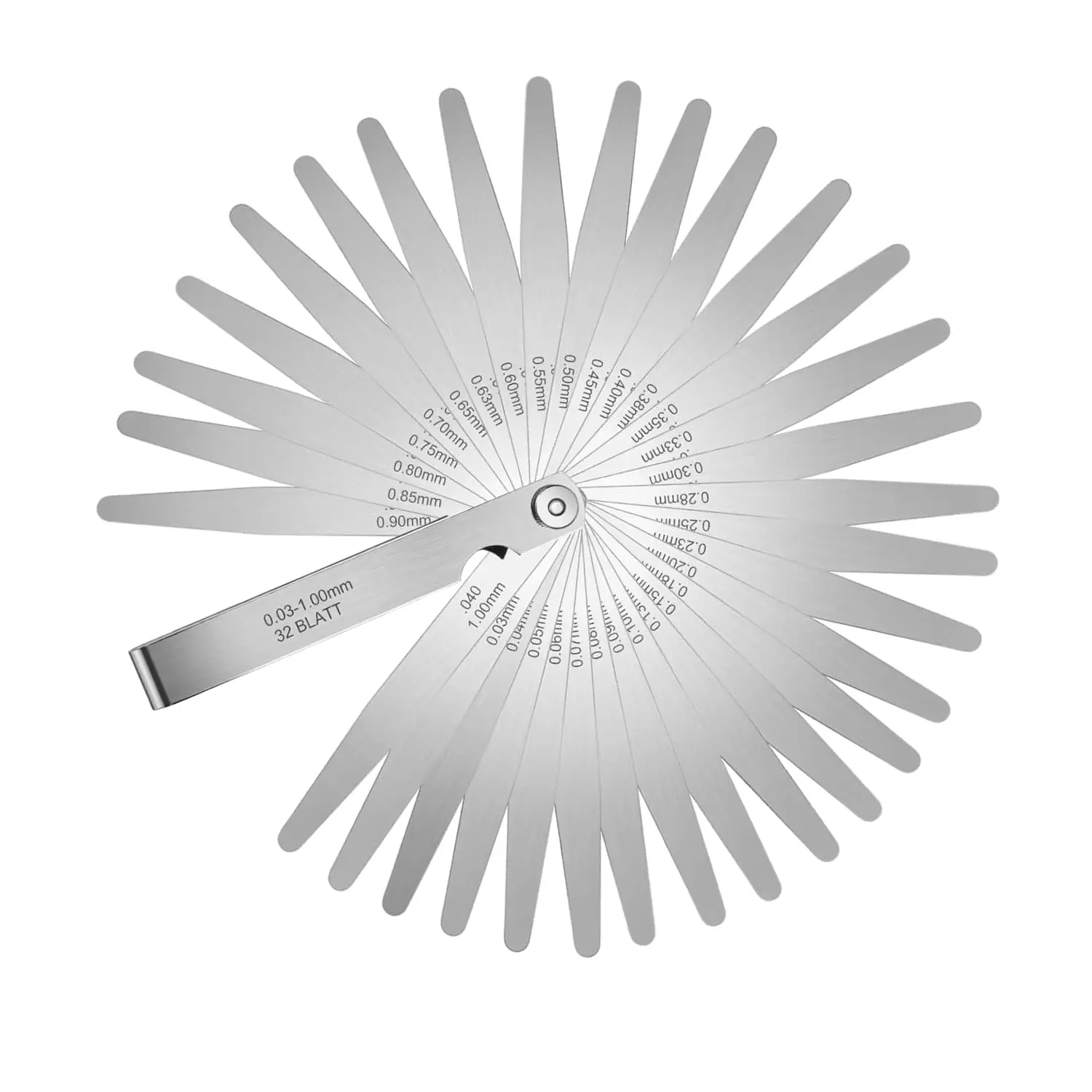 32  Stainless Steel Feeler Gauges Set