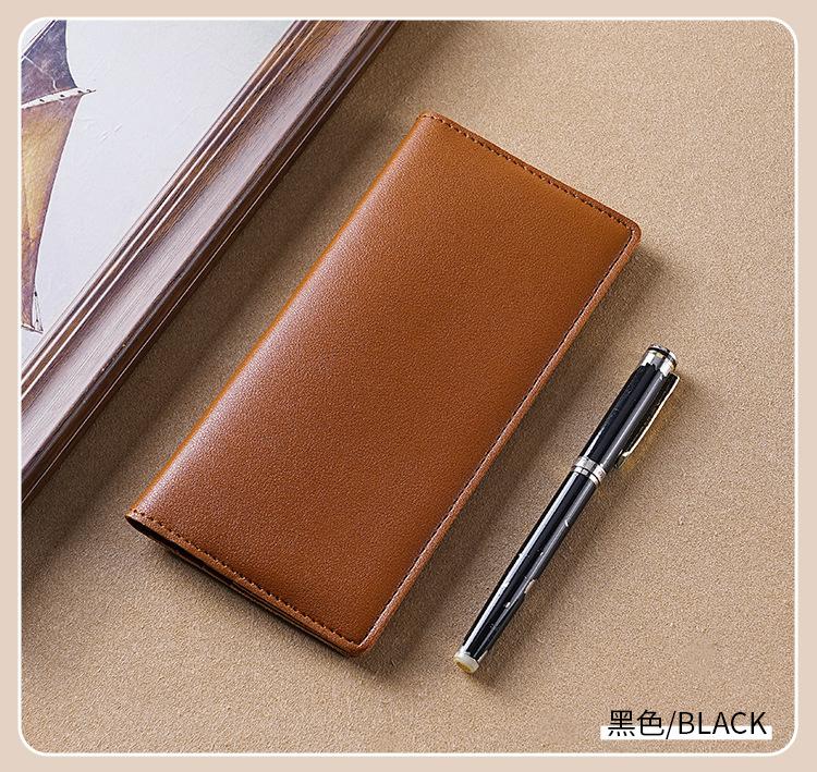 10 Card Slot Slim Long Wallet for Men – RFID PU Leather Bifold with Hidden Cash Compartment, Minimalist Lightweight Wallet for Everyday Carry, Trendy Design la