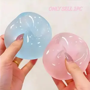 High Transparency Coconut Oil Stress Ball, Soft Q-Feel, Reusable, Pressure Relief Toy, Ideal for Office & Students, Perfect Gift