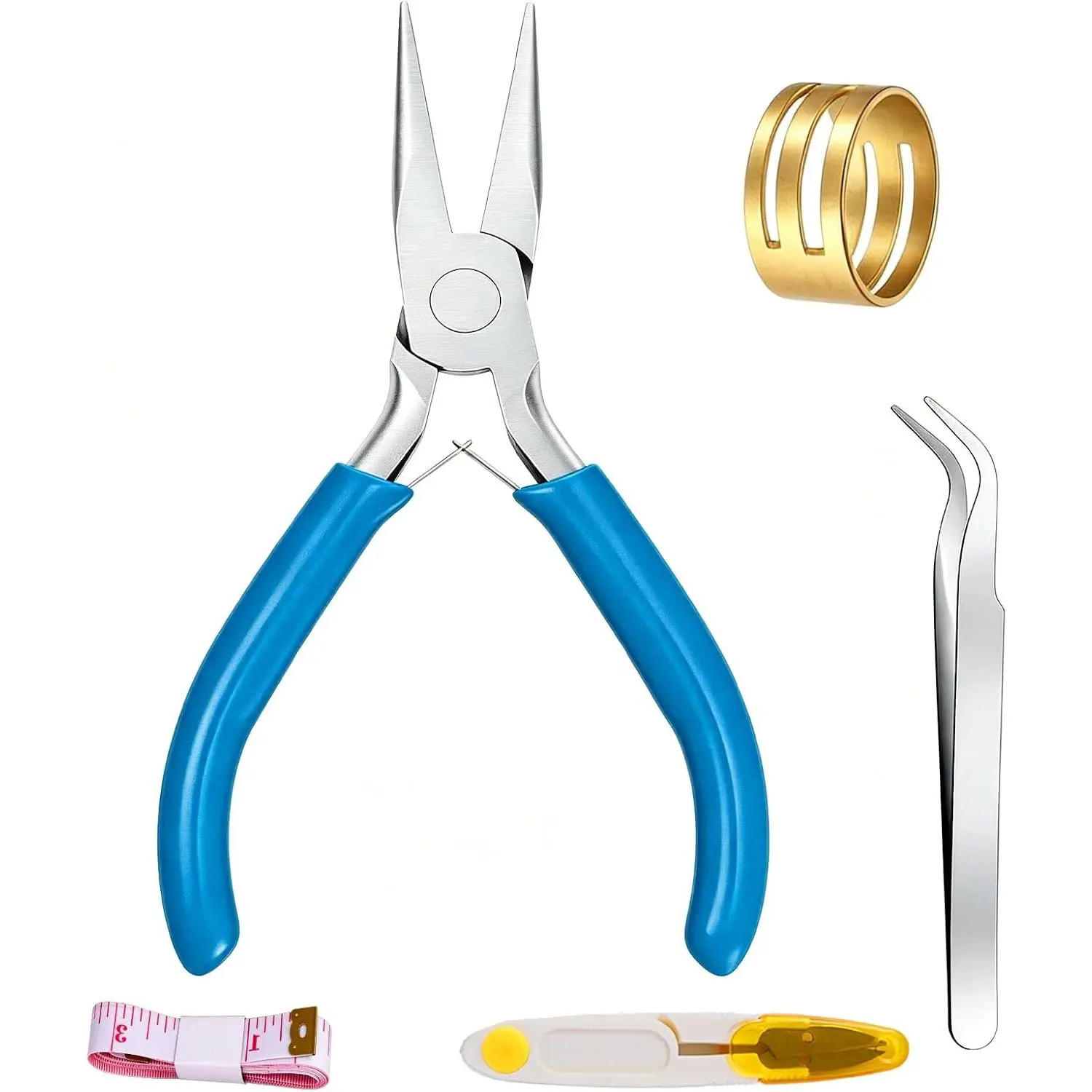 pliers  Nose Pliers for  Making,4.5 Inch | Smooth Jaw Steel Craft Pliers for  Repair Wire Wrapping Crafts