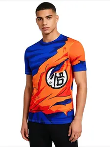T-shirt Men's Summer Fitness Top Taekwondo Bjj Gym Rashguard Mma Boxing Goku T-shirt Men's Sports Shirt Muay Thai Athletic Shirt Training Shirt Athletic Apparel