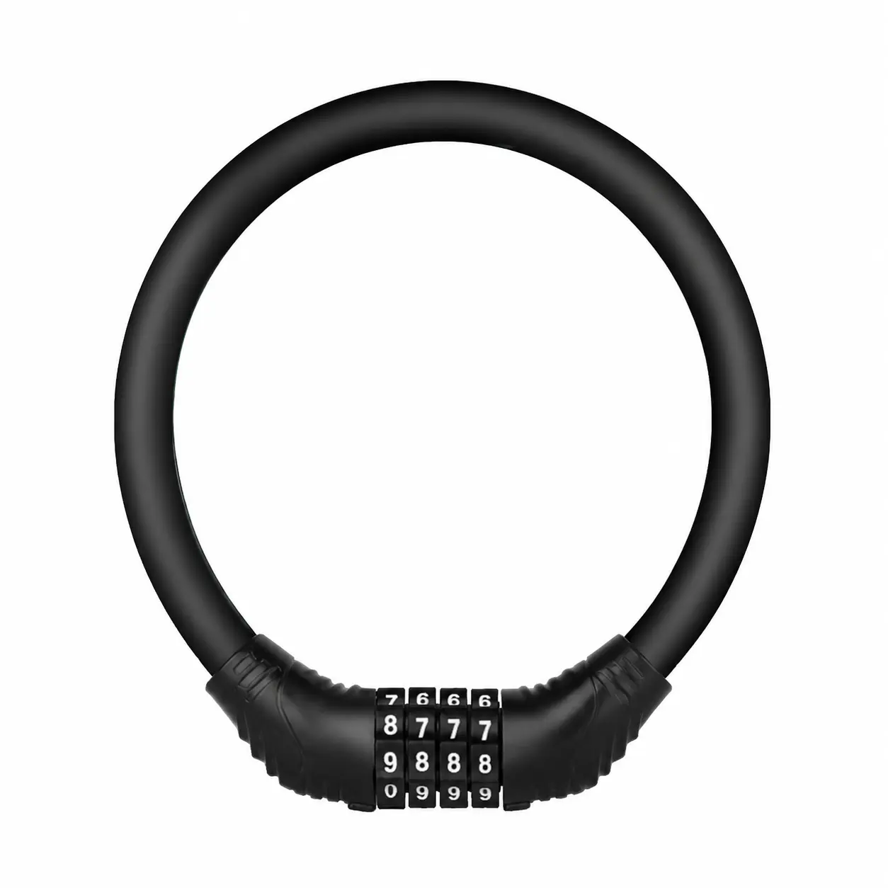 Heavy-Duty Adjustable U-Shaped Bicycle Lock for Mountain and Road Bikes Featuring Weather-Resistant Steel Construction, Dual-Side Keyless Combination Mechanism, and Compact Portable Design Ideal for Urban Commuting and Outdoor Cycling Security