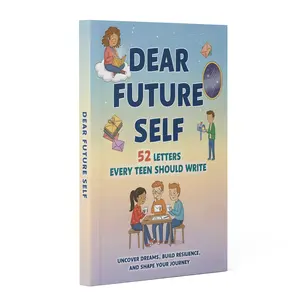 Dear Future Self: 52 Letters Every Teen Should Write – Guided Self-Reflection Journal, Goal Setting & Life Skills, Confidence and Resilience, Mindset and Mental Wellness Prompts, Plan Your Next Steps, Meaningful Gift for Teens