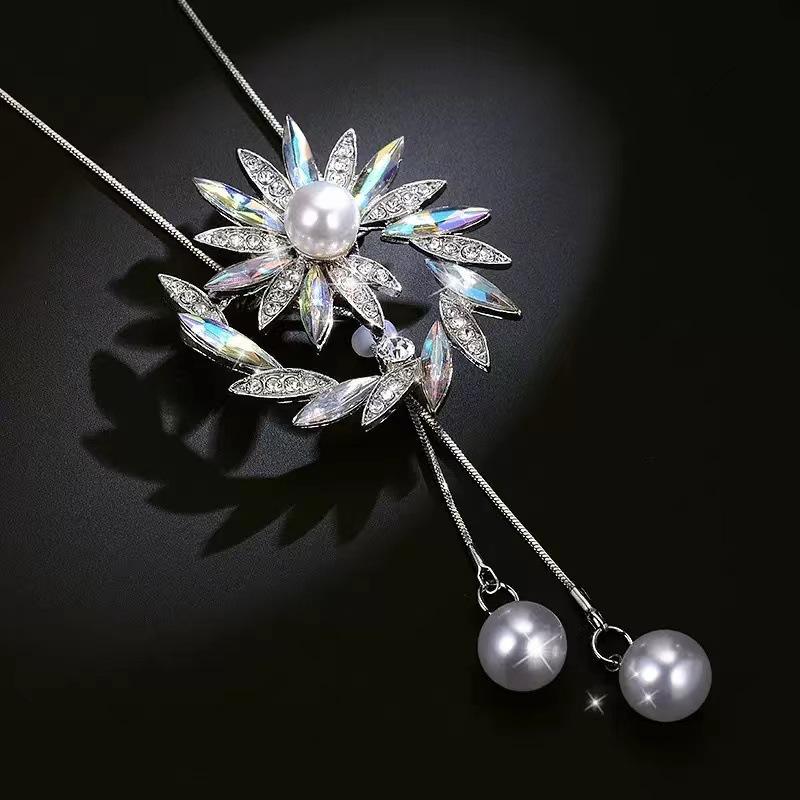 High-End, Non-Fading, Sweater Chain, Versatile Fashion Necklace For Women, Niche Design With A Sense Of Sophistication Pendant