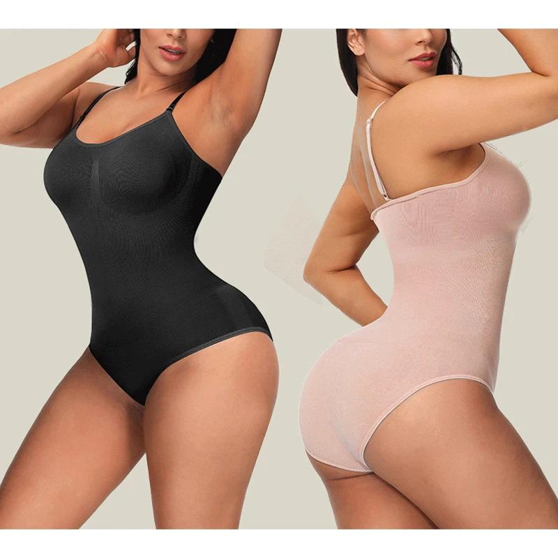 Women’s Slimming Bodysuit Shapewear Minimalist Straps Breathable Fabric Soft Spandex Womenswear Adjustable Casual Seamless Compression Fit Sexy Basic formador  con