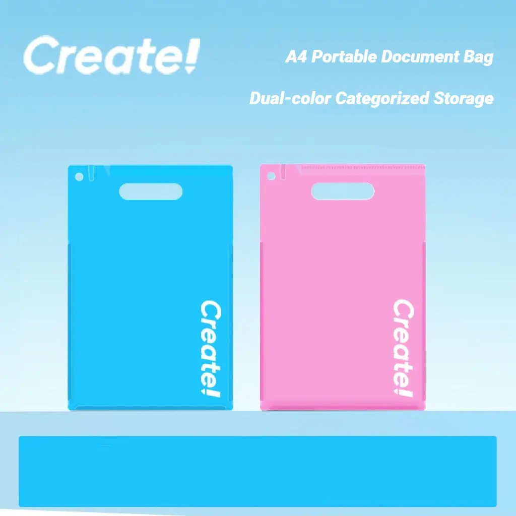 Portable A4 File Bag, Multi-Functional Board Folder, Document Organizer, Exam Paper Storage, Writing Pad Case, Handheld File Holder