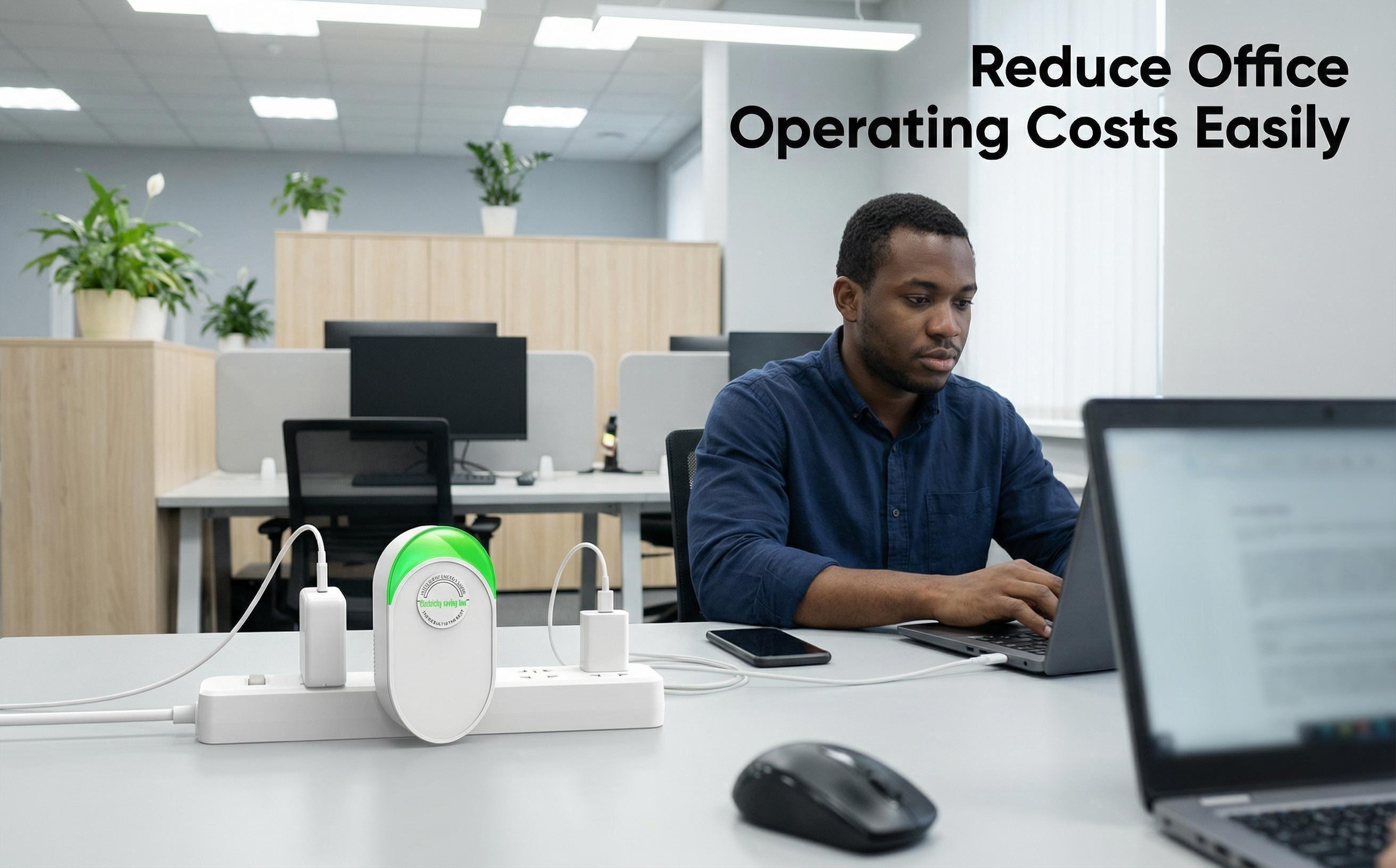 2026 Upgraded Plug-in Power Saver Box with Standard US Plug, Supports Wide Voltage Input from 90V to 250V for Bedroom Kitchen Office