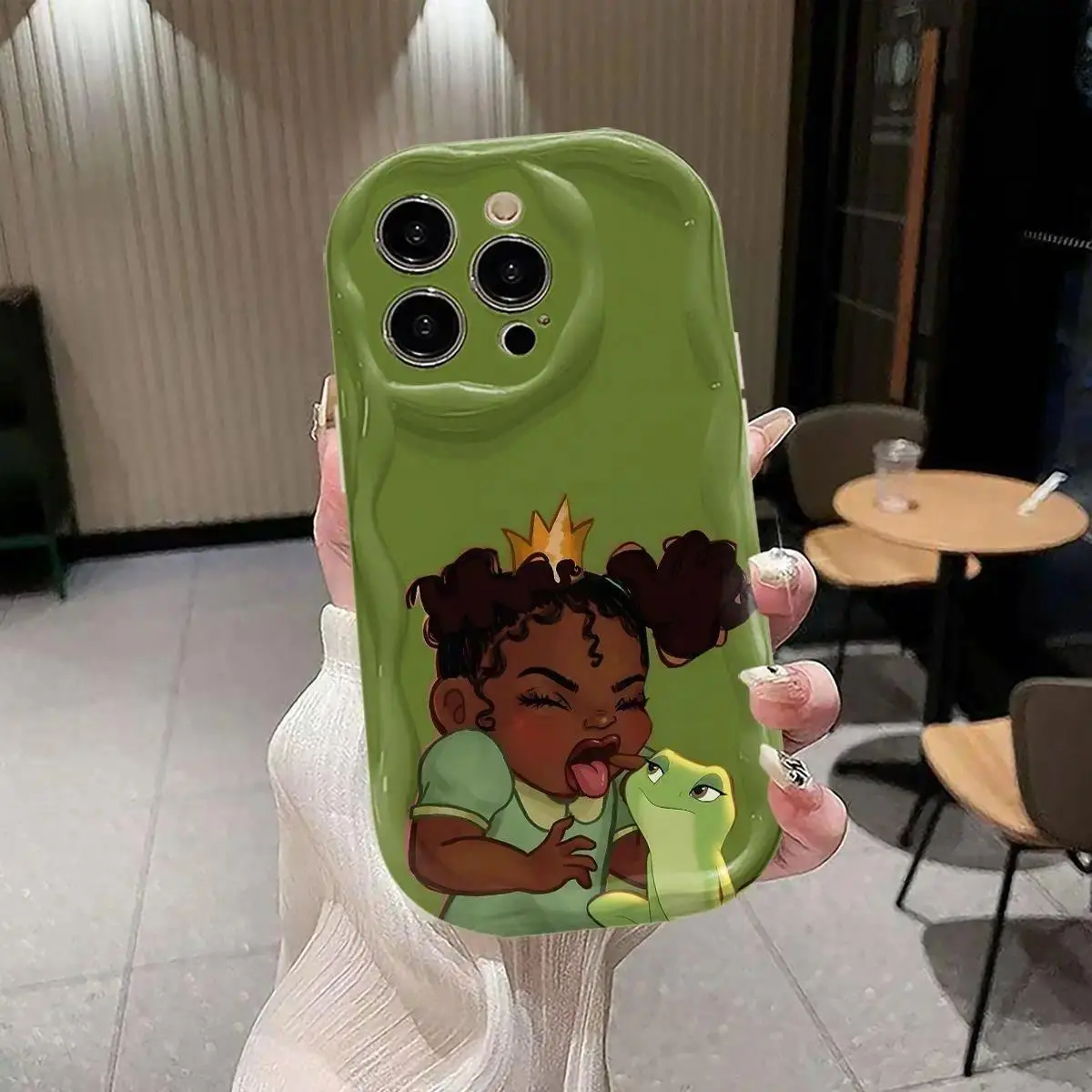 Officially Licensed Disney Princess and the Frog Multi-Model TPU Phone Case - Compatible with iPhone 17 Air,16,15,14,13,12,11 Pro Max Plus, Colorful Cartoon Cover, Full Protection, Shockproof, Camera Guard, Comfortable Grip Mobile Accessories