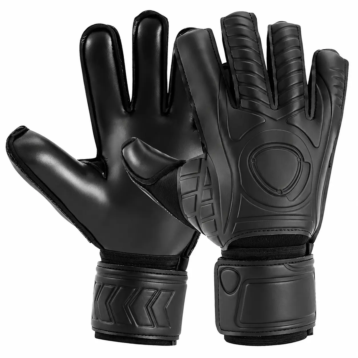 Professional Goalkeeper Gloves for Adults and Kids – Latex Palm with Finger Protection, Breathable Backhand Design, Ideal for Training, Matches, and Youth Development Programs