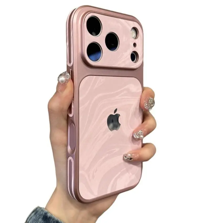 Modern Marble Ink Print Phone Case for iPhone 17/16/pro Max, Multi-Color Shockproof Mobile Cover, Stylish Protective Shell, Protective Cellphone Shell