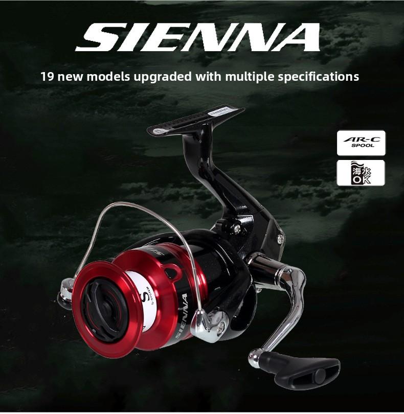 Shimano Sienna Spinning Reel, Entry Level Fishing Reel, Smooth Long Cast, Freshwater Saltwater Lure Fishing