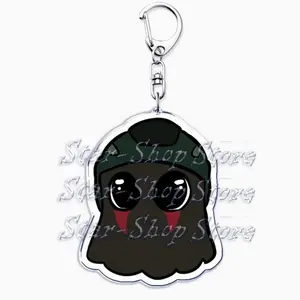 Cute Military Game Ghost Chibis Keychains for Accessories Cod Soldier Soap Simon Riley Keyring Jewelry Fans Friends Gaming Gifts