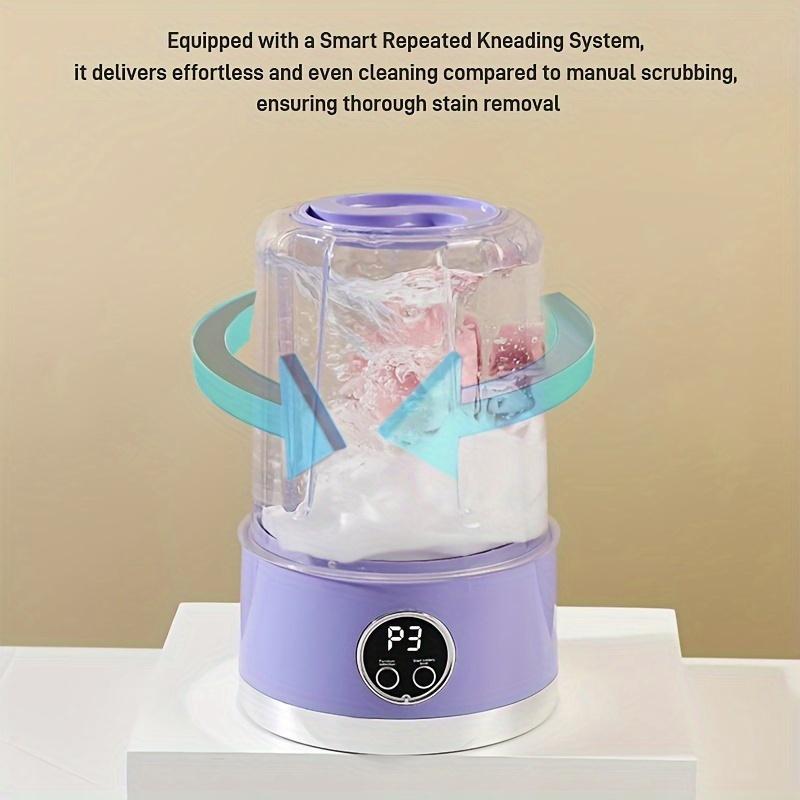33.81oz Mini Washing Machine, USB Wireless Portable Underwear Laundry Cup, No Plug Required, 5-Minute Rapid Wash, Underwear-Specific, Convenient For Business Trips
