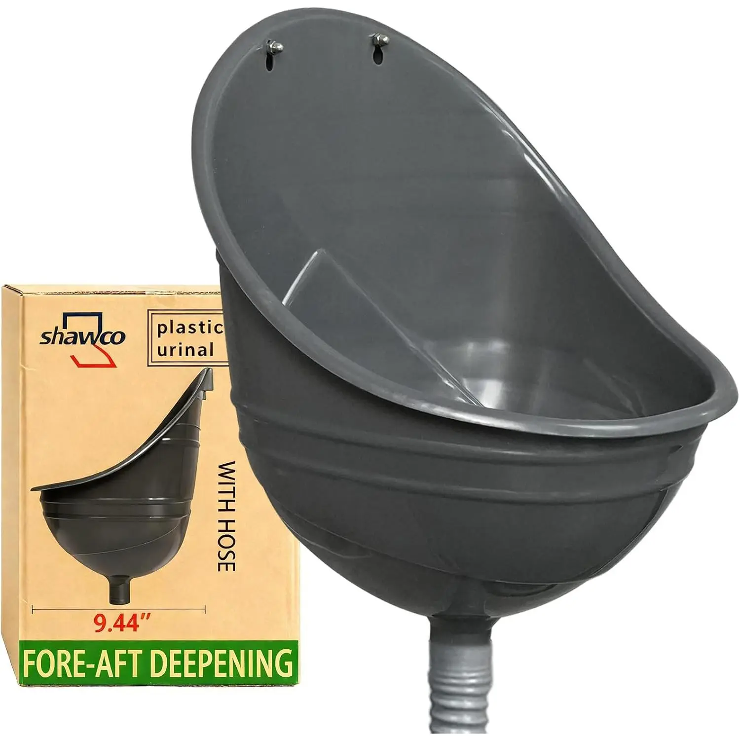 Waterless Urinal Garage Urinal for Men Plastic Urinals for Men, Urine Diverter Outdoor Urinal Wall-Mounted Urinals For Men Bathroom, No-Drill Lnstallation Self-Adhesive Mens Urinal