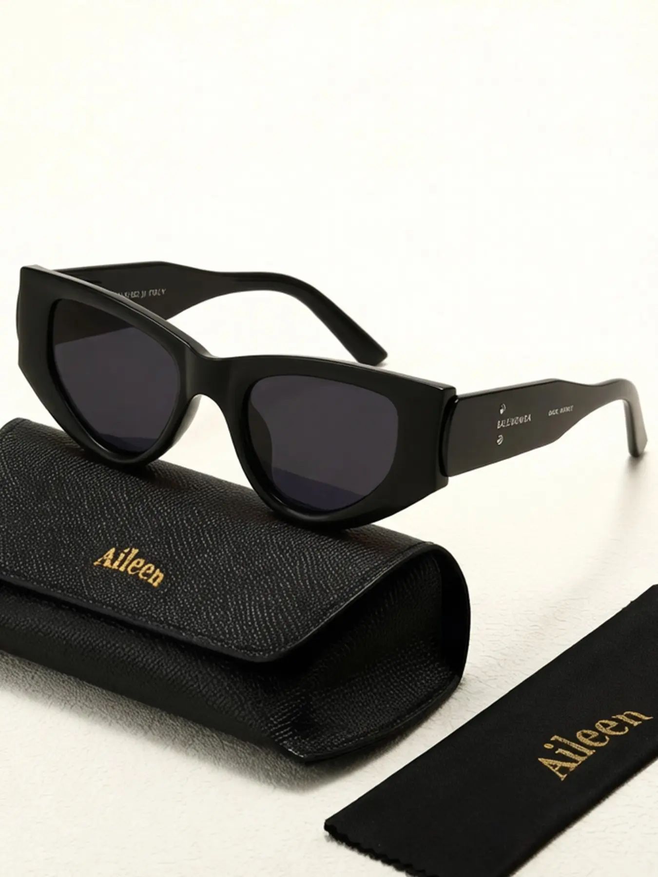 1 piece, Cat Eye Fashion Glasses, Y2K Future Geometry Frame, Comes with Glasses Case, Suitable for Daily Use, Gift, Beach Party, Vacation Travel