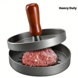 1 set of hamburger meat pressing die, meat patties pressing die, and round manual meat press.