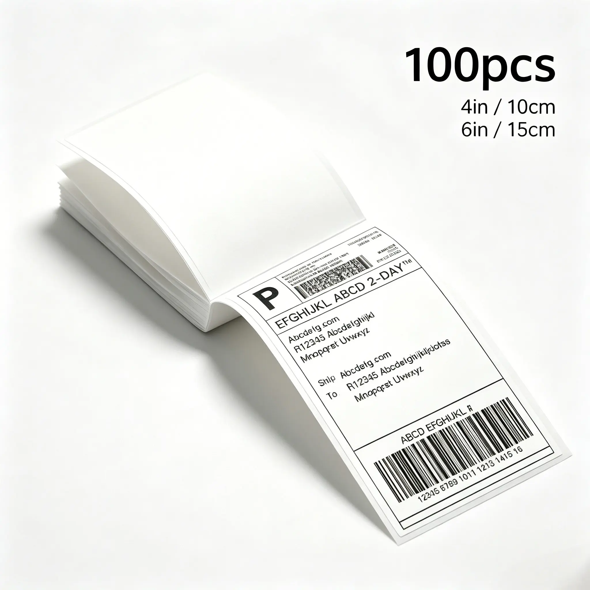 4x6 Thermal Labels, 100 Labels Per Stack, Strong Adhesive Shipping Labels, Thermal Printer Paper, Durable & Convenient