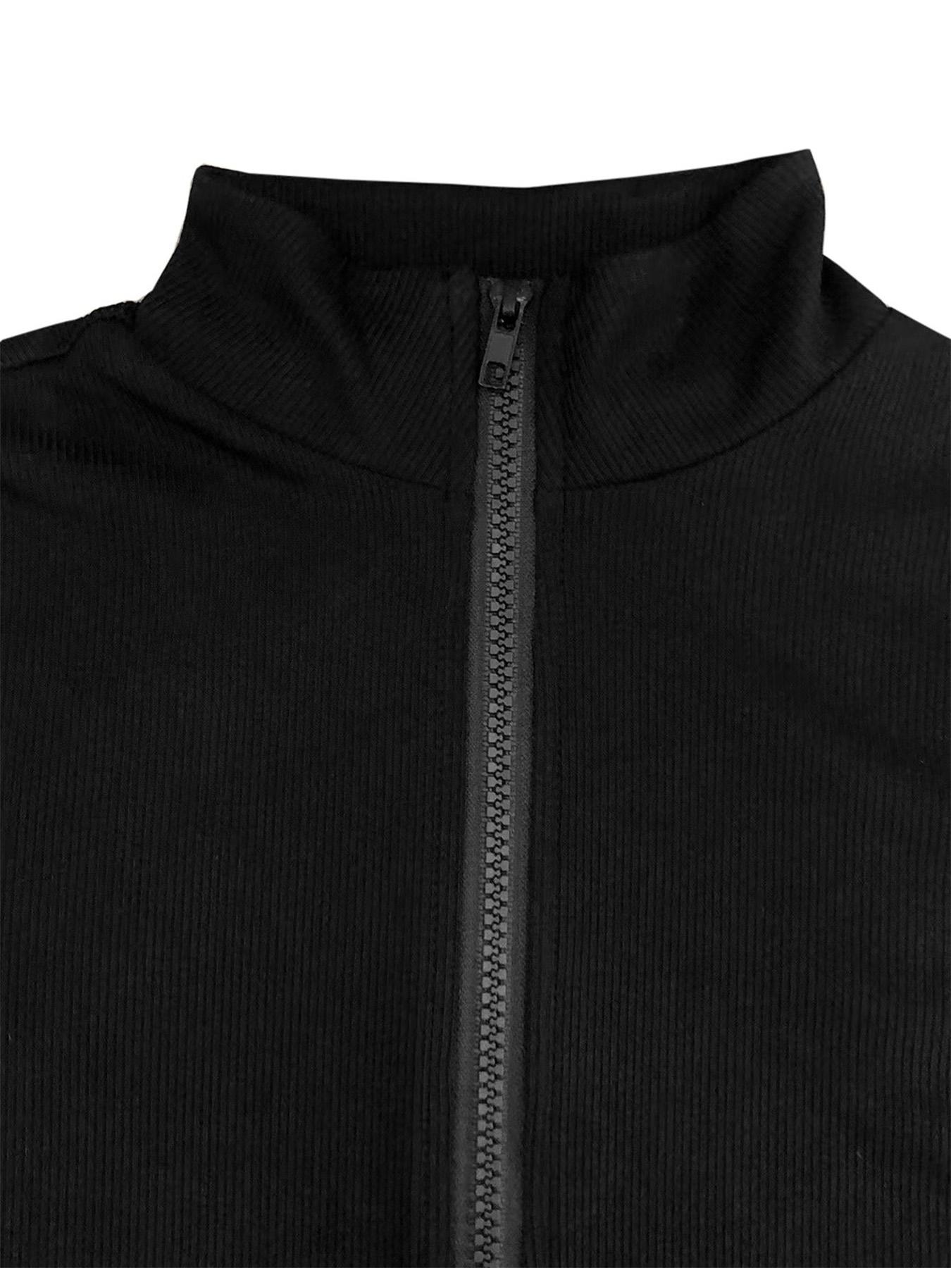 Women's Solid Textured Fitted Zip Up Jumpsuit, Jumpsuit for Women, Casual Long Sleeve Round Neck Skinny Jumpsuit for Spring & Fall, Women's Clothes for Daily Wear