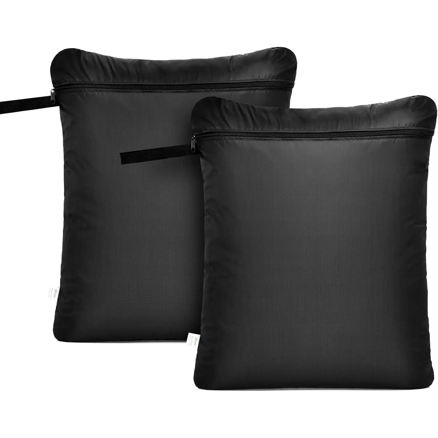 20x24 inch Waterproof Wet Bag for Swimsuit 2 Pack, Black| Large Gym Wet Bag with Handle Wet Clothes Organizing Machine Washable Travel Wet Dry Bag Drying Do Not Exceed 176℉
