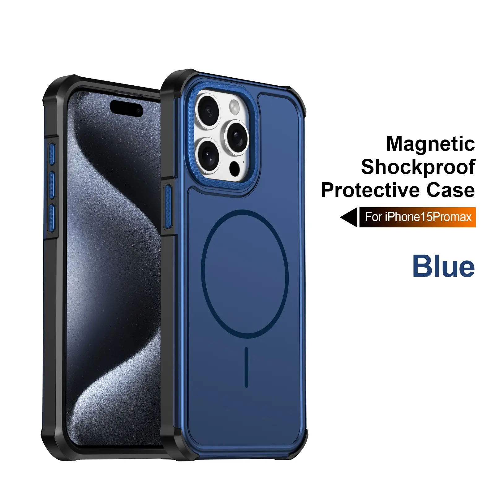 Magnetic Charging Case for iPhone 15 Pro Max, Protective Phone Cover, Durable Design, Perfect Fit, Essential Accessory