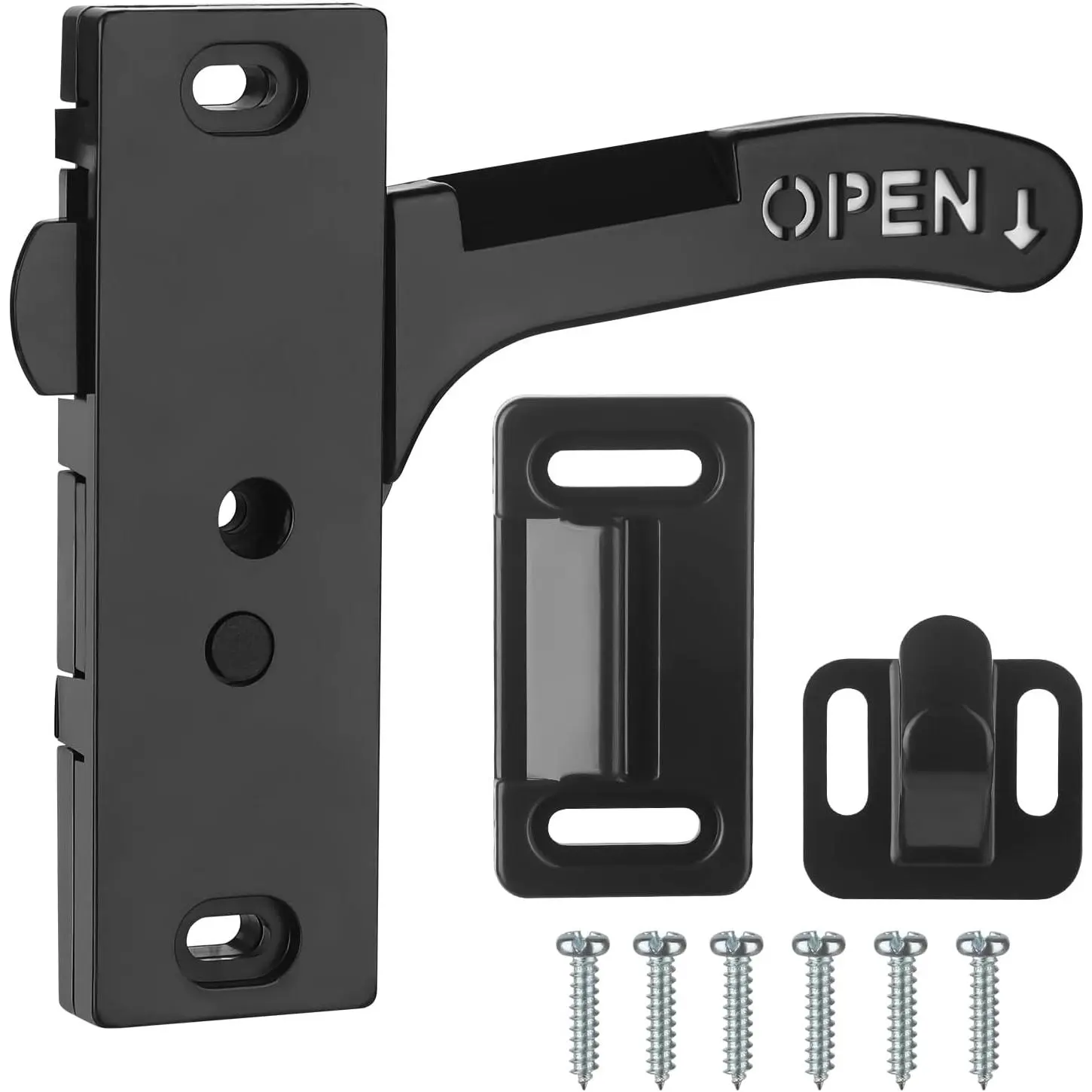 RV Screen Door Latch, Camper Screen Door Latch Handle  Kit for Travel , Camper, Motorhome (Right Hand)
