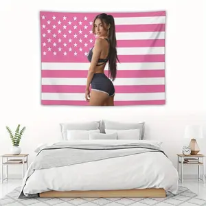 Madison Beer Flag Wall Hanging, Perfect for Bedroom, Living Room, Dormitory Decoration, Bedroom Walls (Independence Day) Y2K Indie Room Decor Wall Tapestry