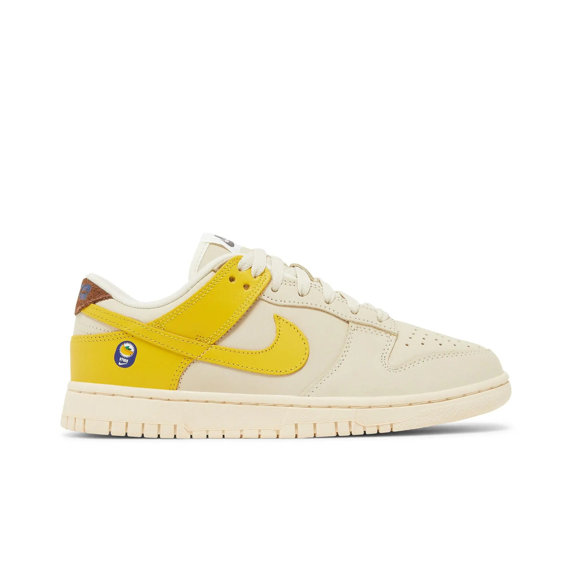 Nike Womens Dunk Low LX 'Banana' (women's sizes) Coconut Milk/Vivid Sulfur/Cacao Wow sneakers DR5487 100
