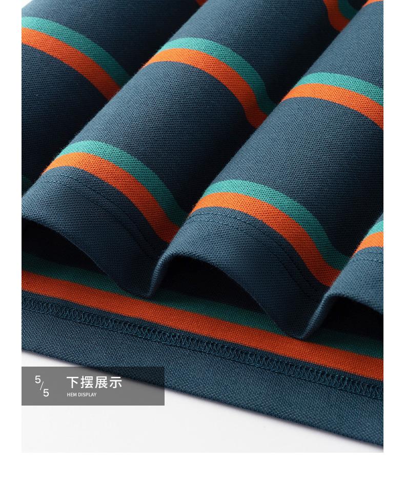 Slim-fit embroidered short-sleeve regular fit casual fashion men's middle-aged business polo shirt