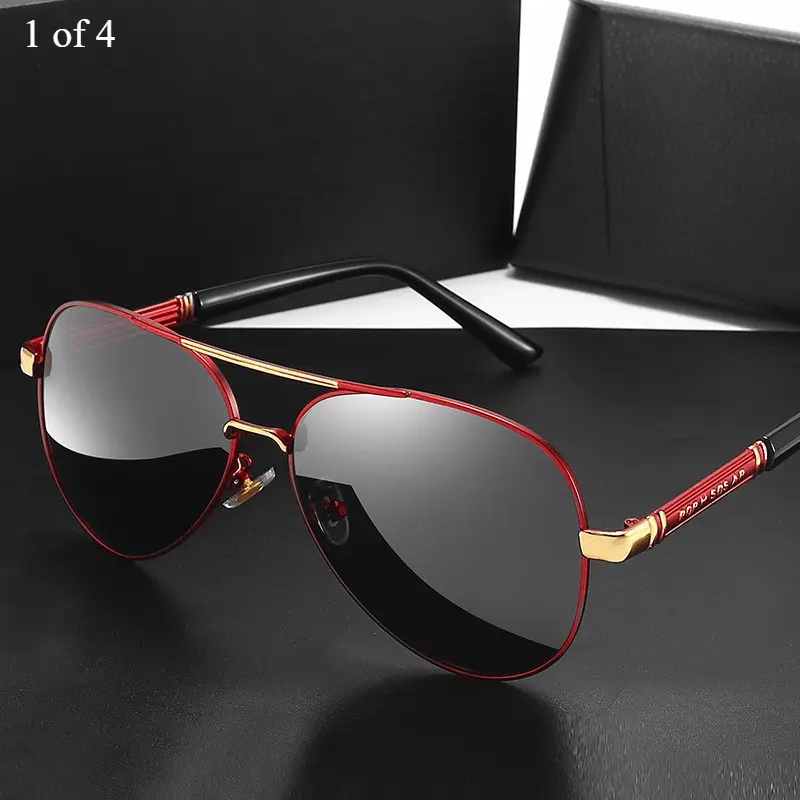 Unisex Stylish Double Bridge Sunglasses for Hiking, Fishing, Driving, Uv400, Uv Protection, with Polarized Lenses for Eye Protection, Stylish Design for Everyday Wear, Perfect Gift