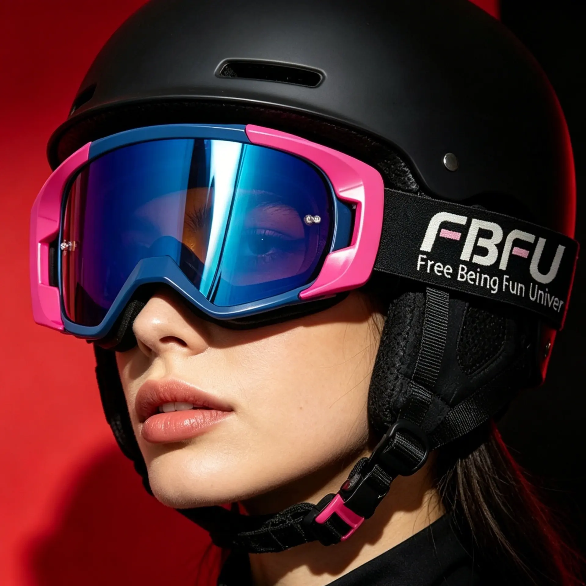 Windproof and sandproof mountaineering goggles with sponge padding, outdoor sports anti-UV ski goggles, goggles for mountaineering and cycling