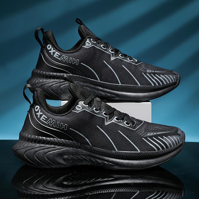 (New)Men'S sneakers|   Shock Absorption, Anti-slip, Wear-resistant, Strong Grip, Fashionable And  For Outdoor Road Running, Low-top Laceup, Lightweight And Comfortable, Fabric Upper, Rubber Sole
