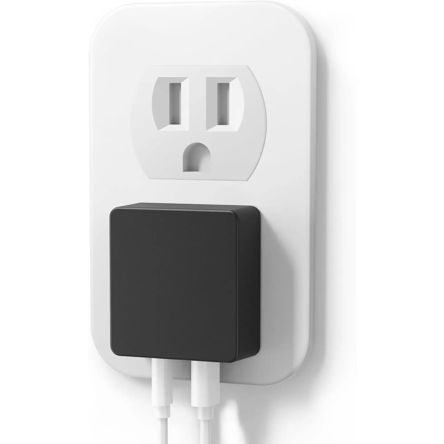 Flat USB C Wall Charger, 45W  Port PPS  USB Charger Block(1*USB-C & 1*USB-A), Slim USB C Wall Plug for  17/16 and  Series, MacBook Air, iPad