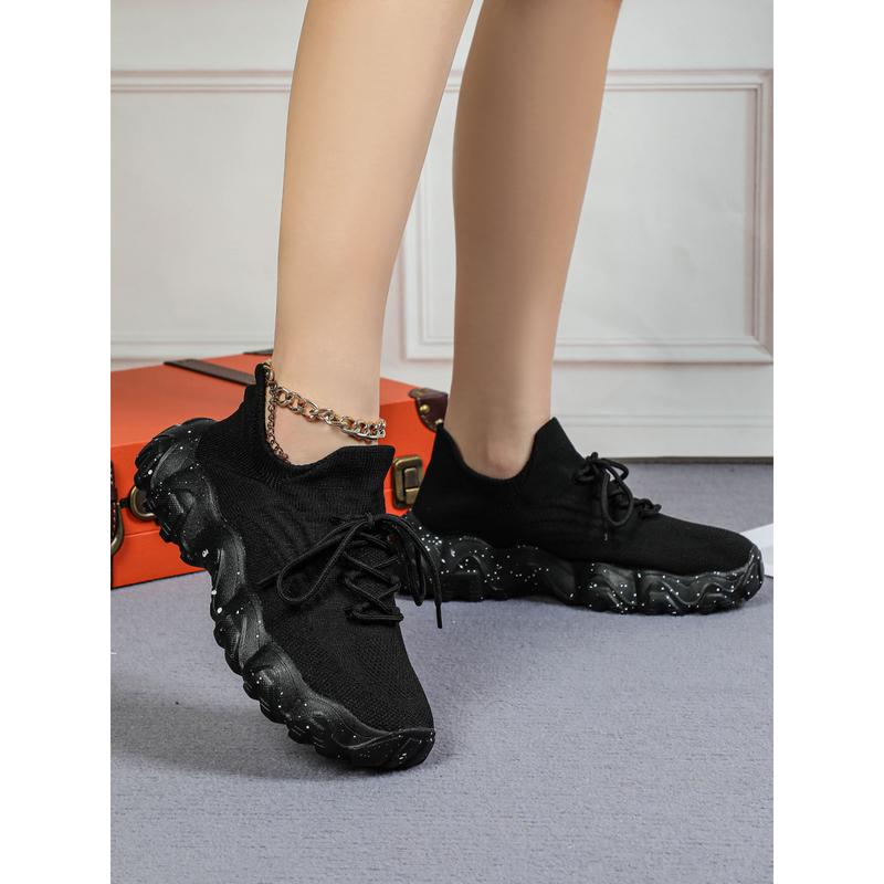 Women's Sock-Fit Lightweight Training Sneakers Zero Gravity Running Shoes for HIIT Yoga 24/7 Hustle Air-Weave Mesh Lace Up Low Top Hot Pink Sneakers