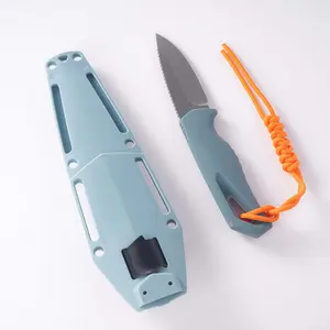 1pc 18050 Straight Knife, Lightweight Pocket Knife, Non-Slip Handle, Fruit Knife, Kitchen Tool, Durable Everyday Knife, Camping Gear, Men's Gift, Outdoor Knives