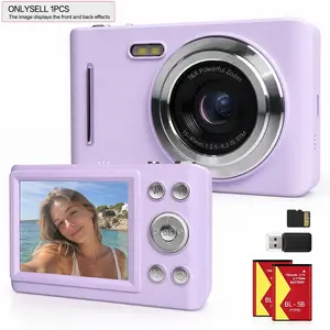 Portable Digital Camera for Students, Photo Camera, 2.8-Inch Screen, Includes Memory Card and Dual Batteries, Ideal for Travel and Outdoor Activities