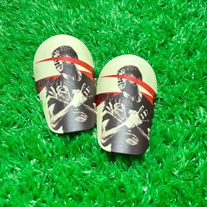 Mini Soccer Shin Guards, Ultra-Thin Eva Shock Absorption, Non-Slip Fit, Adult Players Daily Training, Simple Solid Color Design, Soccer Gear