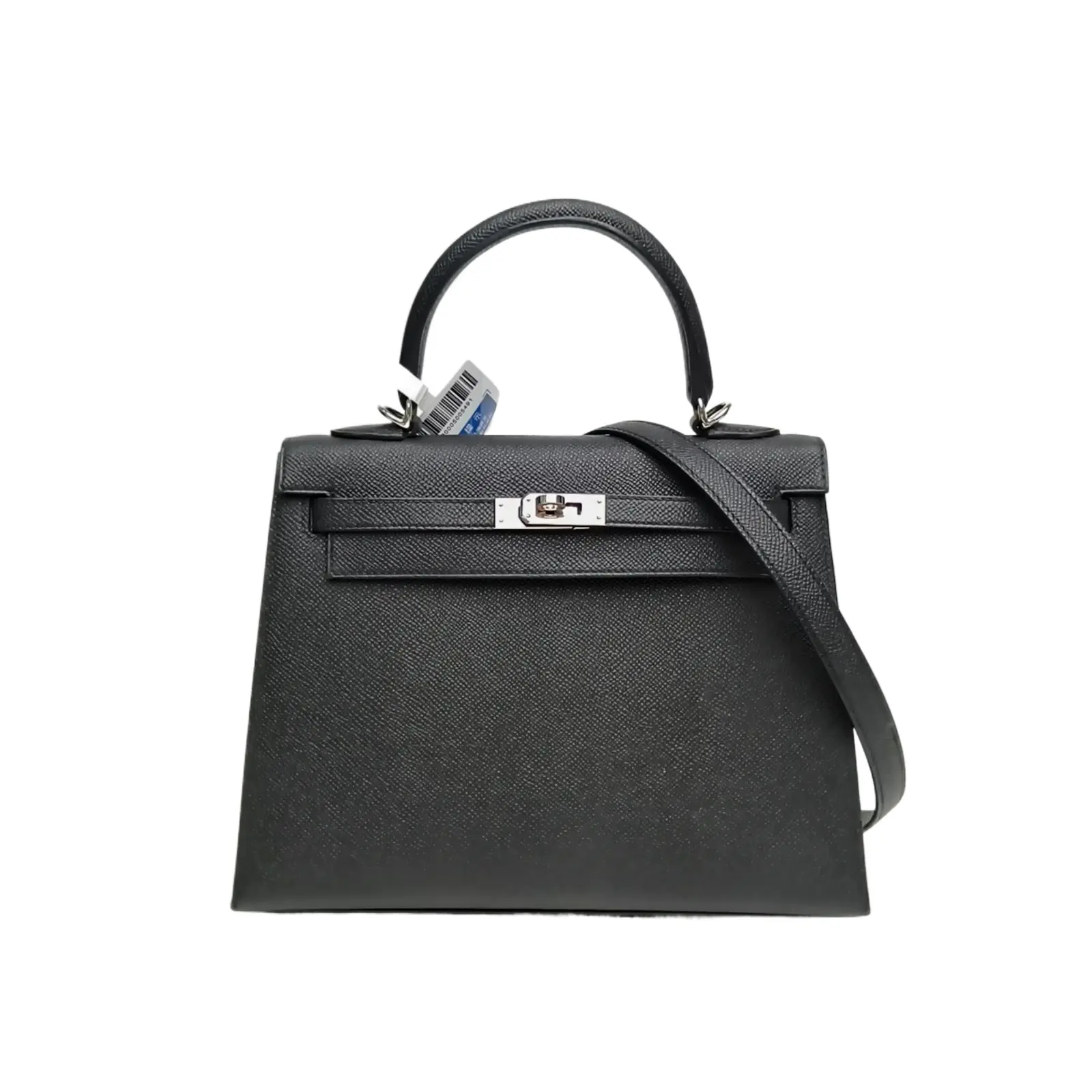 Pre-owned HERMÈS HERMES Kelly 25 Noir(89) Epsom P226664107