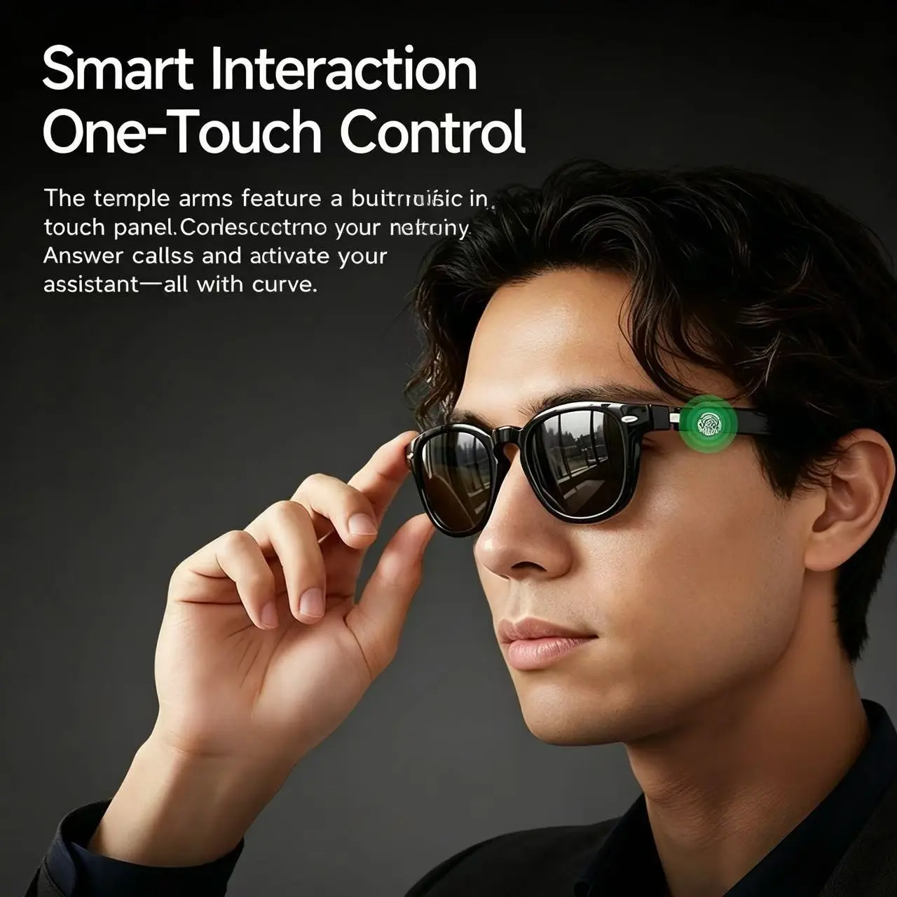 Lightweight Smart Bluetooth-compatible Glasses, Music Playback, Real-Time Translation, Intelligent Q&a, Multi-Scene Wearable Device