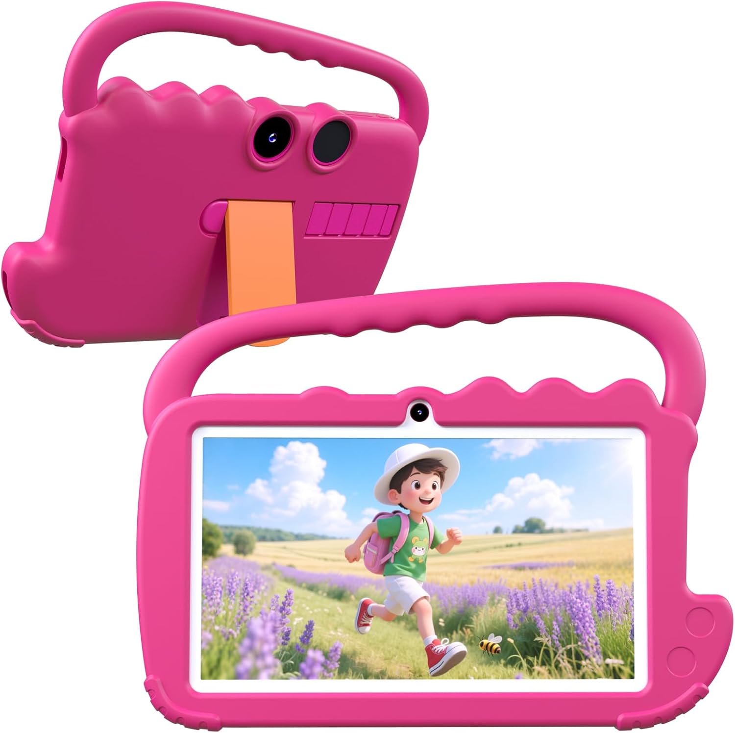 Kids Tablet Android Toddler 2GB RAM WiFi Pre installed Parent Control Learning Education Dual Camera IPS Touch Screen Tablets Red