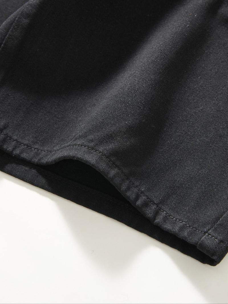 Men's Ditsy Floral Print Denim Shorts, Loose Casual Comfy Jean Shorts for Summer, Fashion Men's Bottoms for Daily Wear, Cotton, Casual Relaxed Shorts