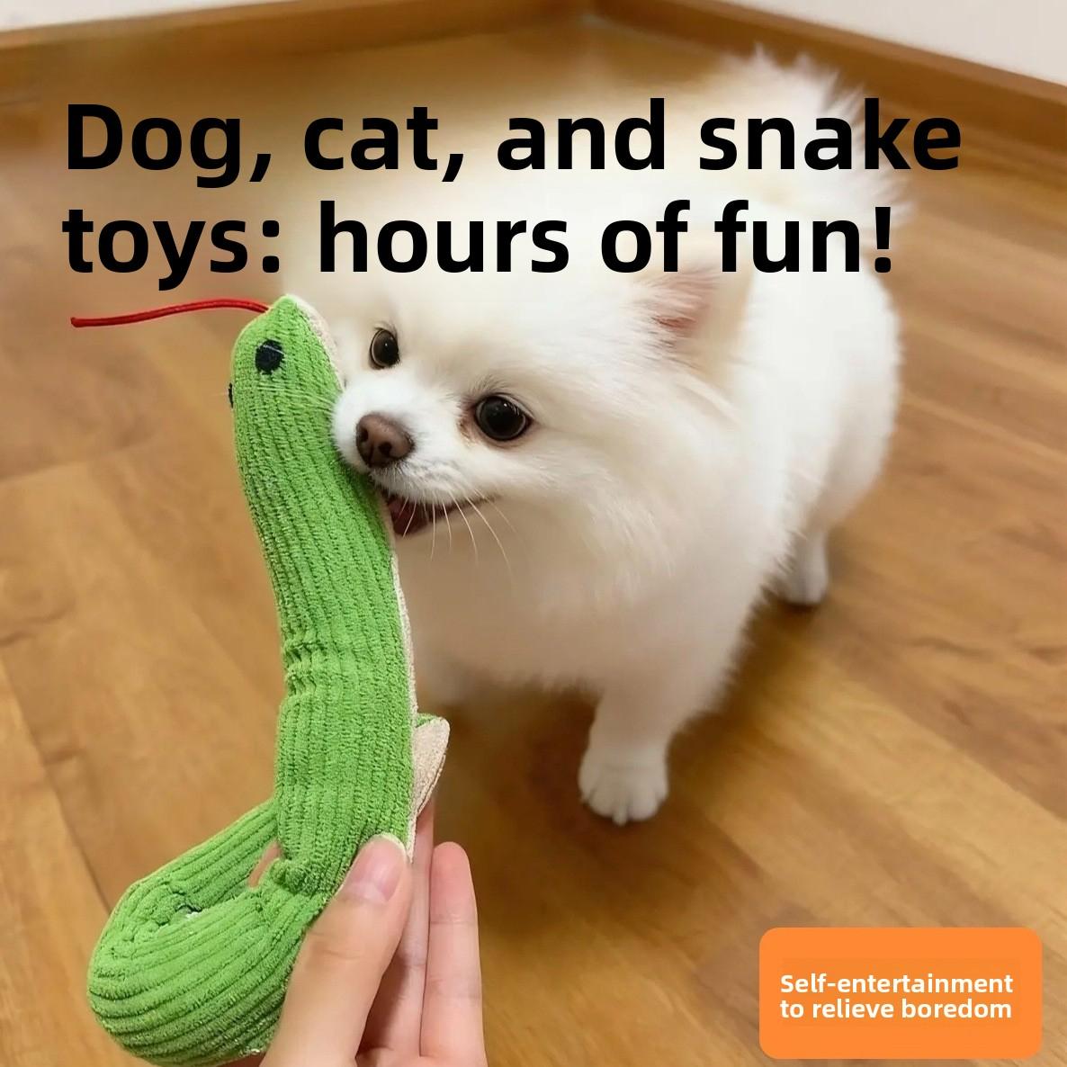 Directly supplied snake toy, realistic cat teaser, self-entertaining new model, simulated pet toy electric dog ball interactive for rope high-tech companion dog treat dispenser large enrichment Puzzle Feeder Toy Chewing birthday gift durable chew frozen