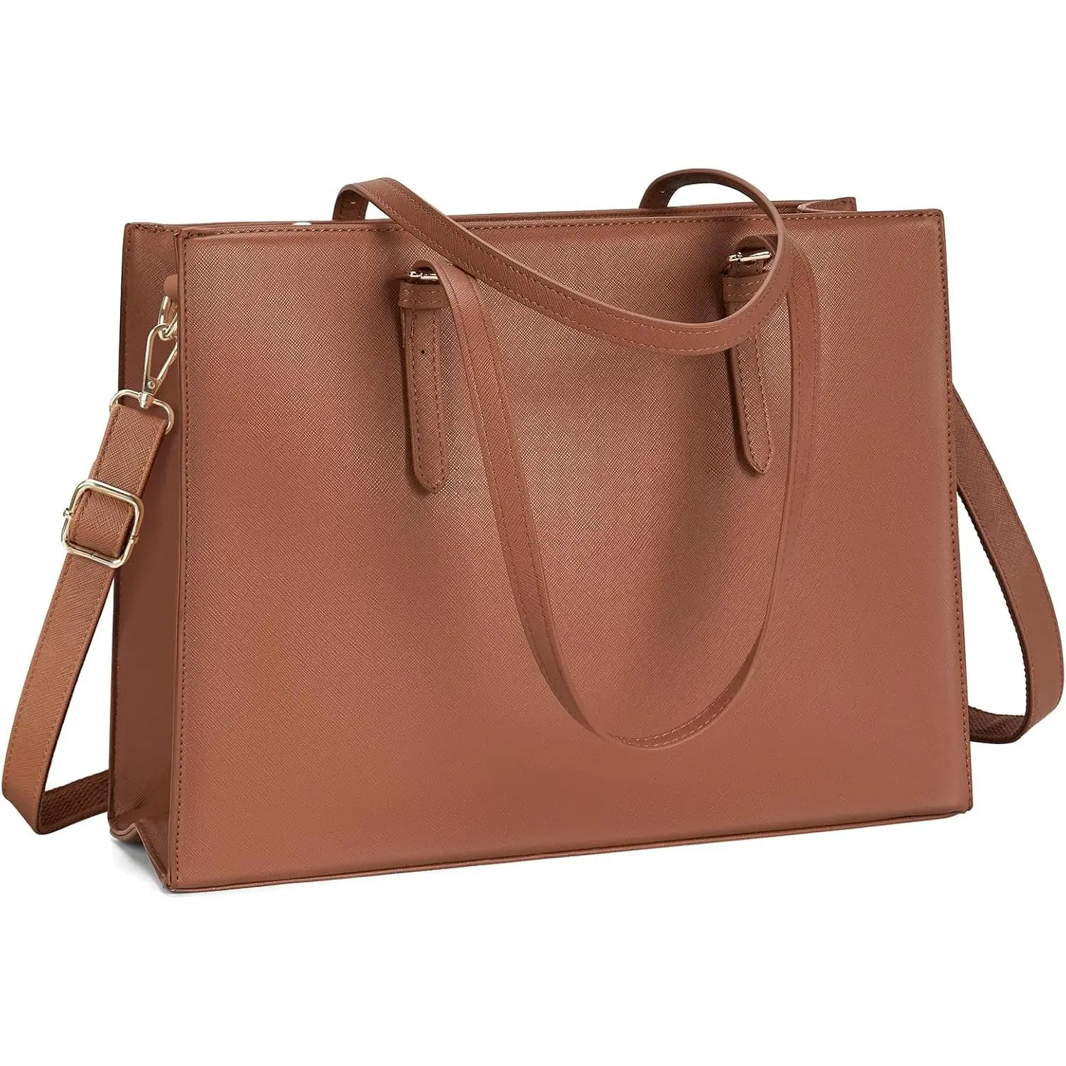 Laptop Bag for Women  Lightweight Leather 15.6 Inch  Tote Bag Business Office Briefcase Large Capacity Handbag  Bag Professional Office Work Bag