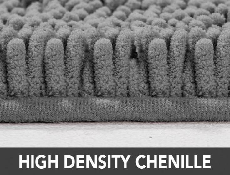 Deconovo Soft Shaggy Bath Rug - Non-Slip, Absorbent, Plush Mat | Machine-Washable, Pet-Friendly Mat for Bathroom, Tub, Shower