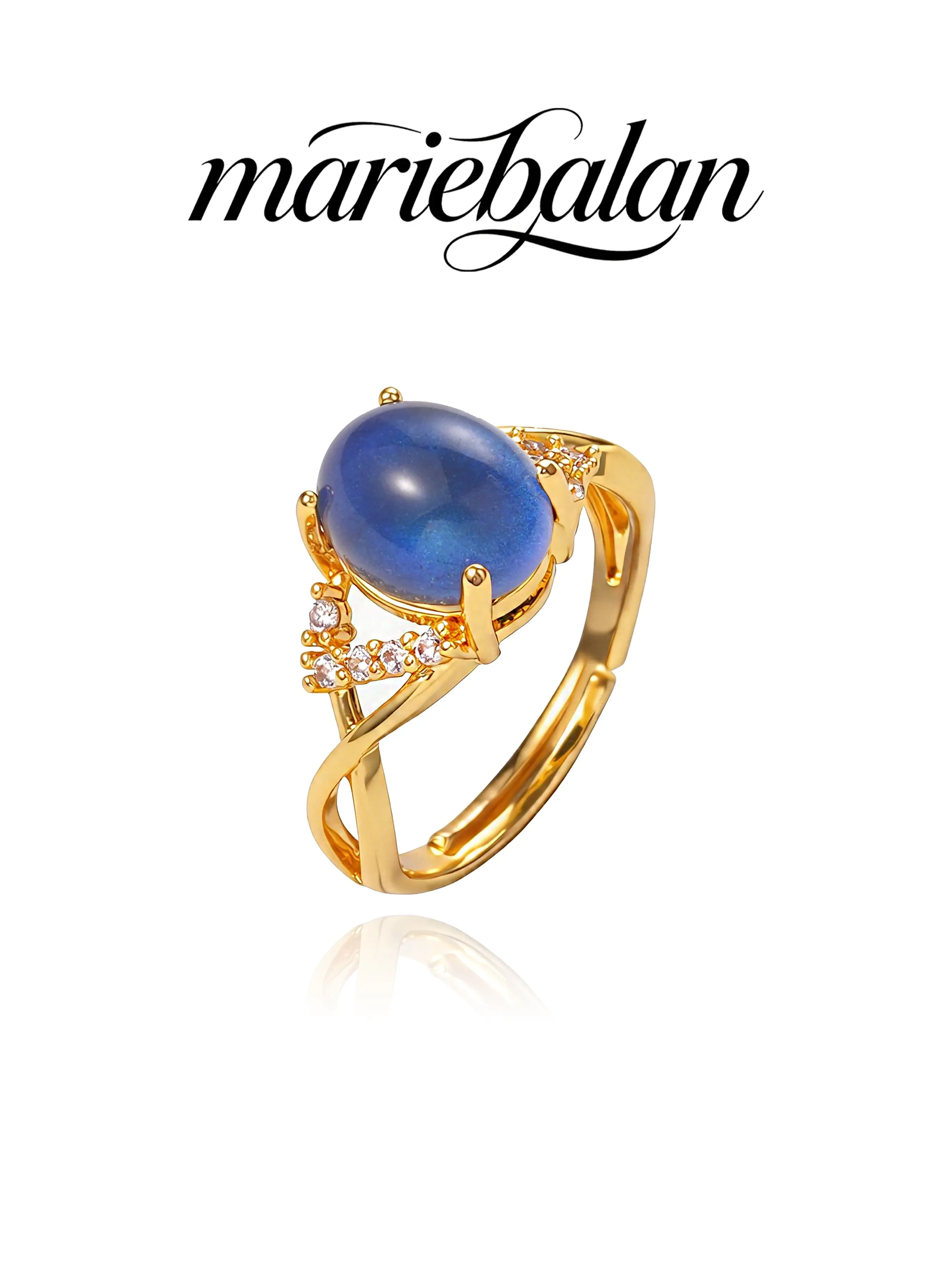 Temperature Changing Mood Ring Baroque Style Resin Jewelry Gift Elegant Emotional Gemstone Ring Sizes 5-9 All Seasons Wear