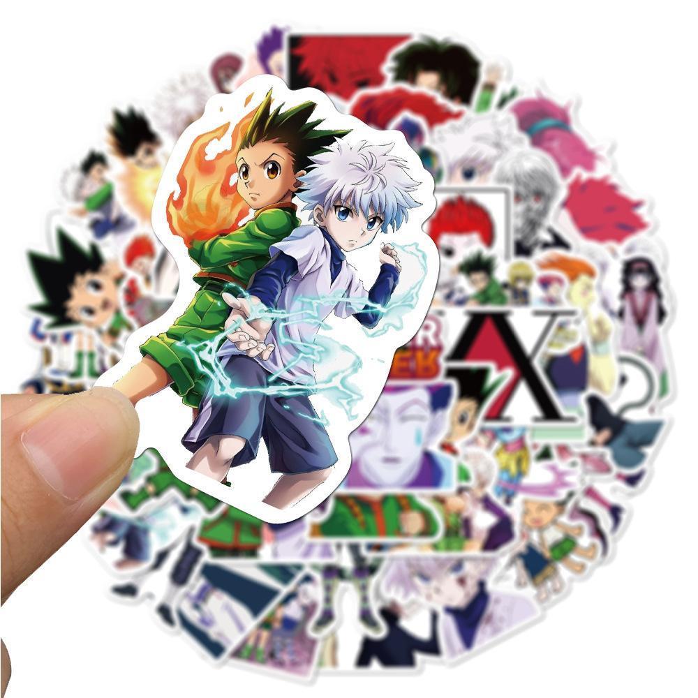 50pcs Hunter X Hunter Anime Stickers DIY Decoration Waterproof Sticker Pack Cute Laptop Skin Kawaii Packaging Phone Case