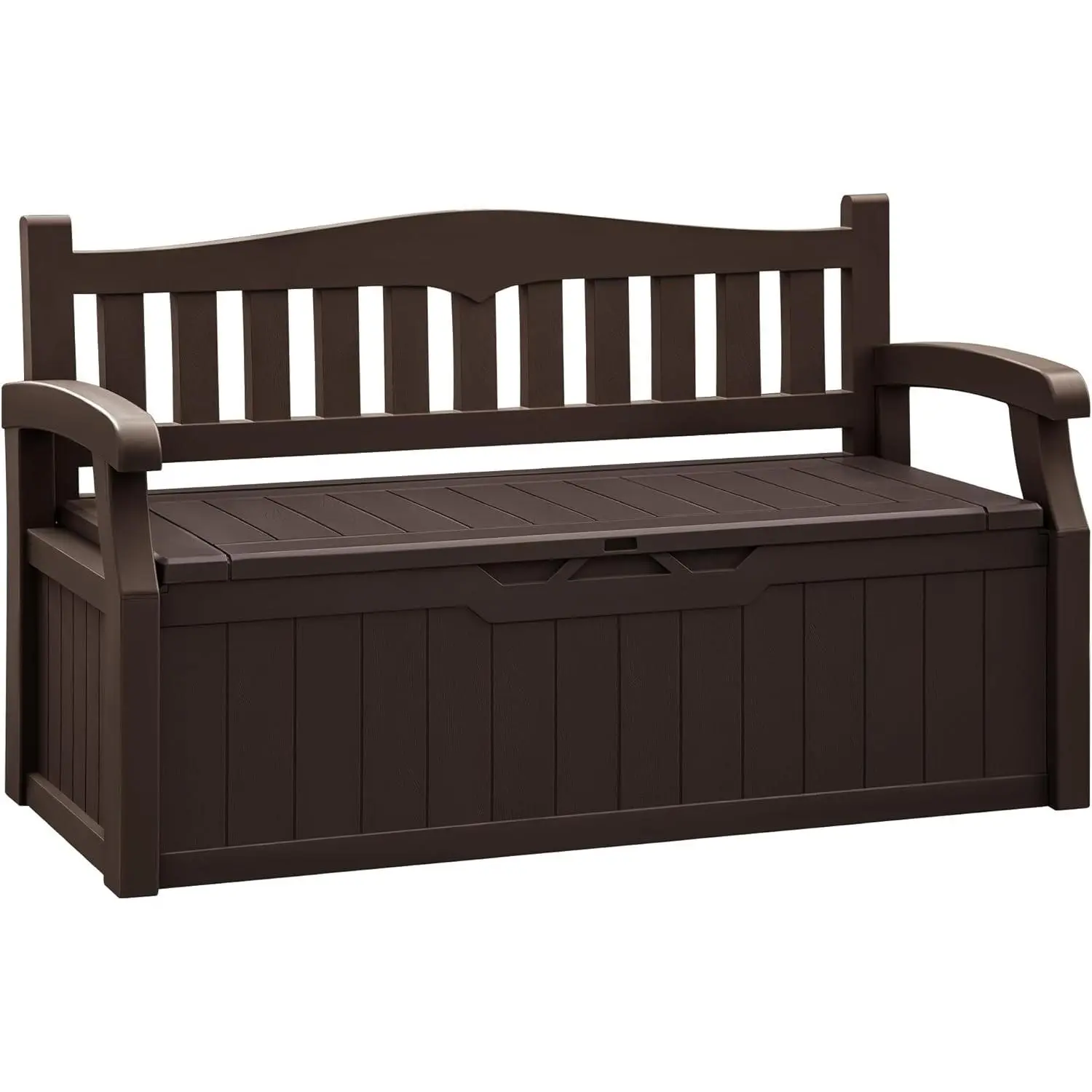 80 Gallon Storage Bench, Deck Box with Seat Waterproof All-Weather | Lockable Heavy-Duty Chest Box with Seating Bench for Garden, Patio, Poolside, Indoor, Outdoor