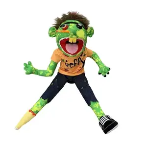 40-60cm Large Jeffy Puppet Plush Hat Game Toy Cartoon Feebee Hand Puppet Plushie Doll Family Puppet Parent-child Game Gifts