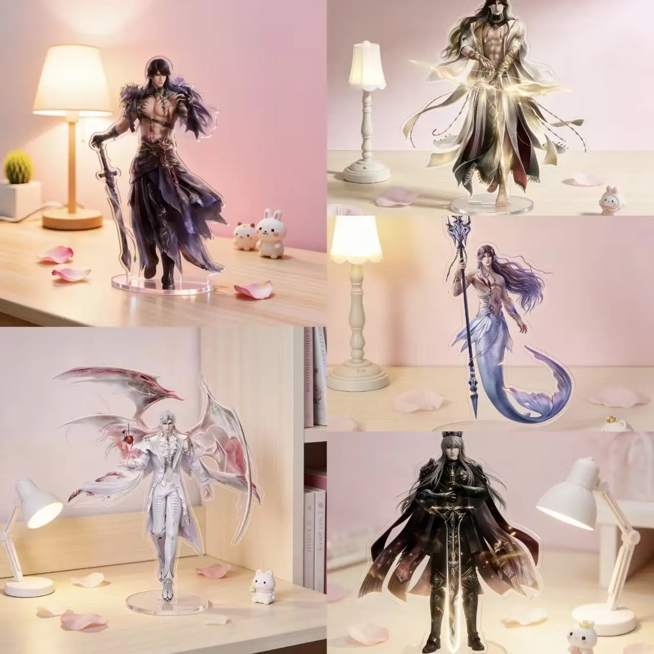 Acrylic Standee Figure Figurine Xavier Zayne Sylus Rafayel Caleb, Desktop Decorative Gift, High-Quality Aesthetic Design, Perfect for Collectors, Decorative Figurines