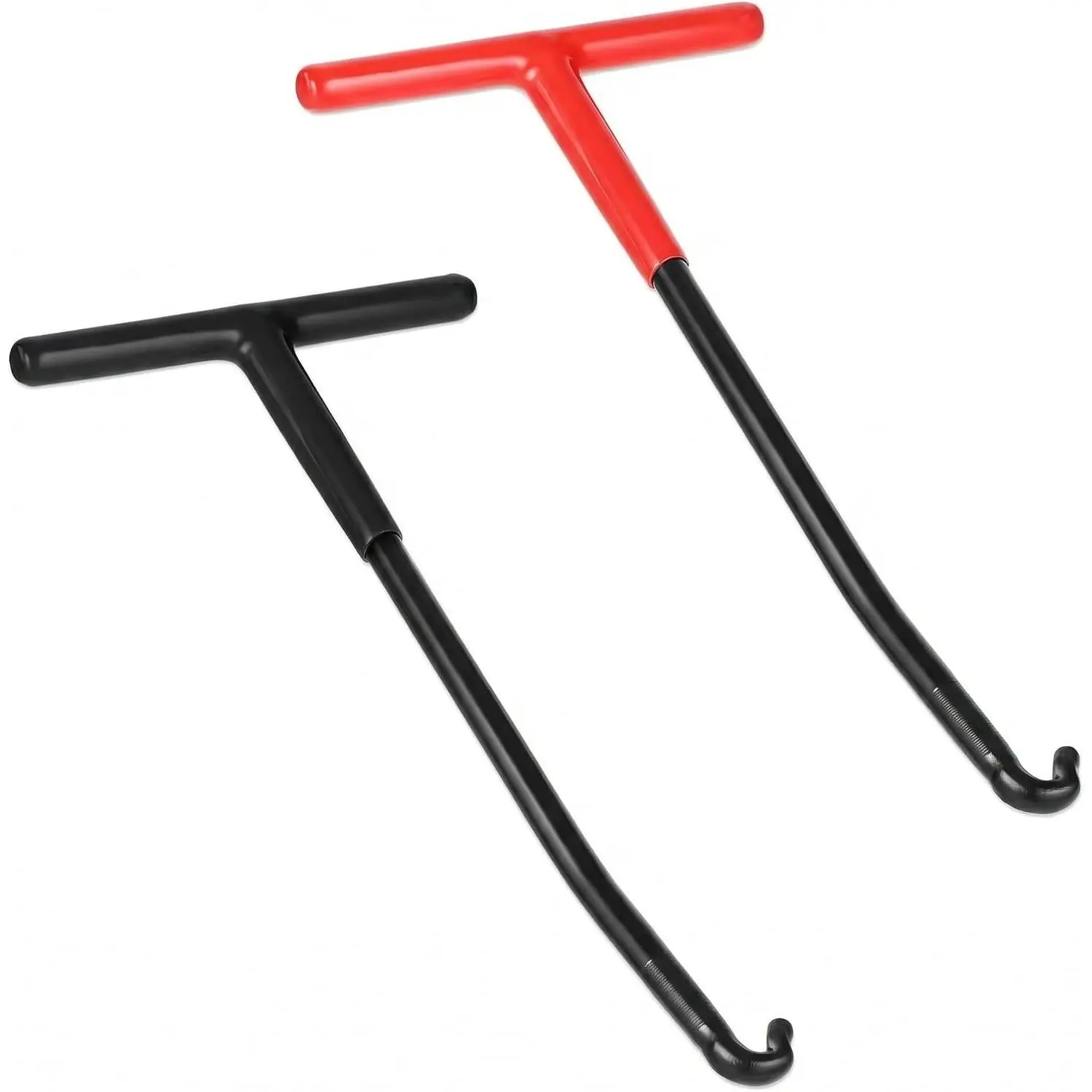 2 count Spring Puller Tool - T Handle Exhaust Spring Removal Hook with Rubber Coating for , Dirt , Snowmobile and Lawn Mower